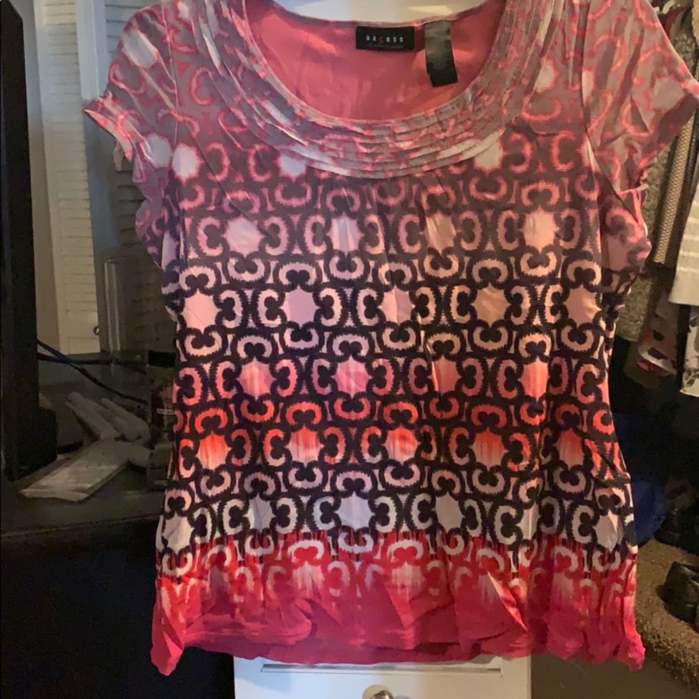 Access short sleeve blouse